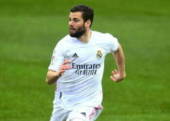 Nacho Fernandez of Real Madrid during the La Liga match between SD Huesca and Real Madrid Madrid played at El Alcoraz Stadium on February 6, 2021 in Huesca, Spain. (Photo by Pressinphoto / Icon Sport)