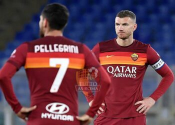 Edin Dzeko e Lorenzo Pellegrini - Photo by Getty Images