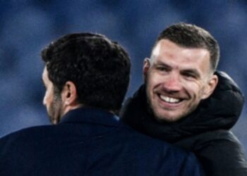 Edin Dzeko e Paulo Fonseca - Photo by Getty Images