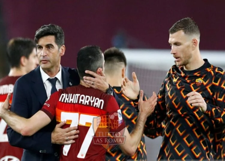 Paulo Fonseca, Henrick Mkhitaryan ed Edin Dazko - Photo by Getty Images