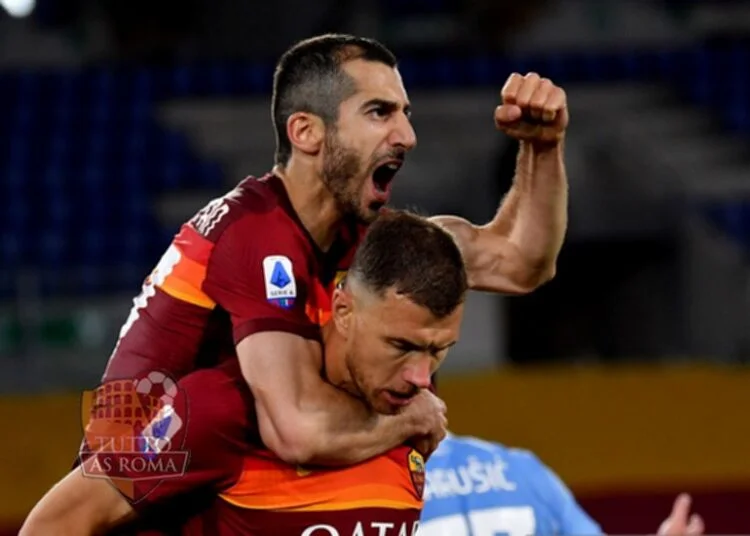 Henrikh Mkhitaryan ed Edin Dzeko - Photo by Getty Images