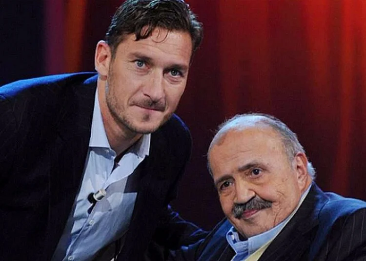 Francesco Totti e Maurizio Costanzo