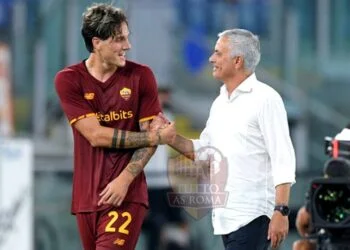 Nicolò Zaniolo e Josè Mourinho - Photo by Getty Images