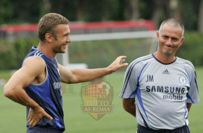 José Mourinho e Andriy Shevchenko - Photo by Getty Images