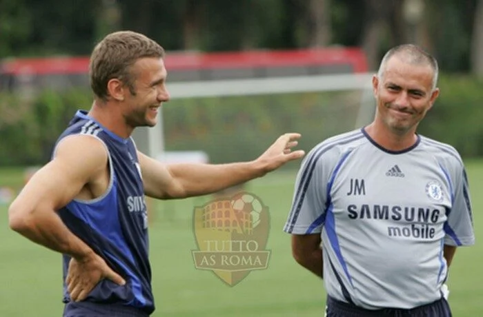 José Mourinho e Andriy Shevchenko - Photo by Getty Images