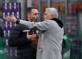 Mourinho Panchina 7 Milan-Roma 06012022