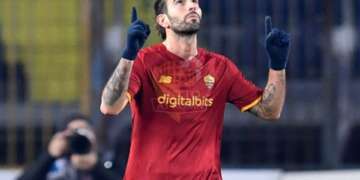 Sergio Oliveira Esulta gol Empoli-Roma 24012022