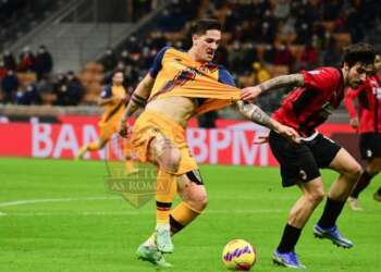 Zaniolo Azione Milan-Roma 06012022