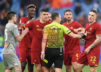 Gianluca Mancini, Jordan Veretout, Bryan Cristante e Tammy Abraham - Photo by Getty Images