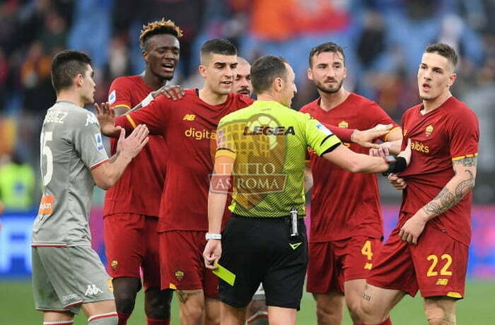 Gianluca Mancini, Jordan Veretout, Bryan Cristante e Tammy Abraham - Photo by Getty Images