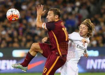 Francesco Totti e Luca Modric - Photo by Getty Images