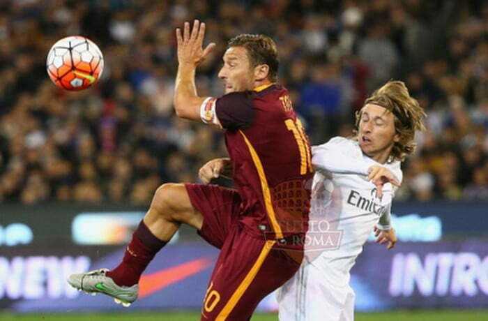 Francesco Totti e Luca Modric - Photo by Getty Images