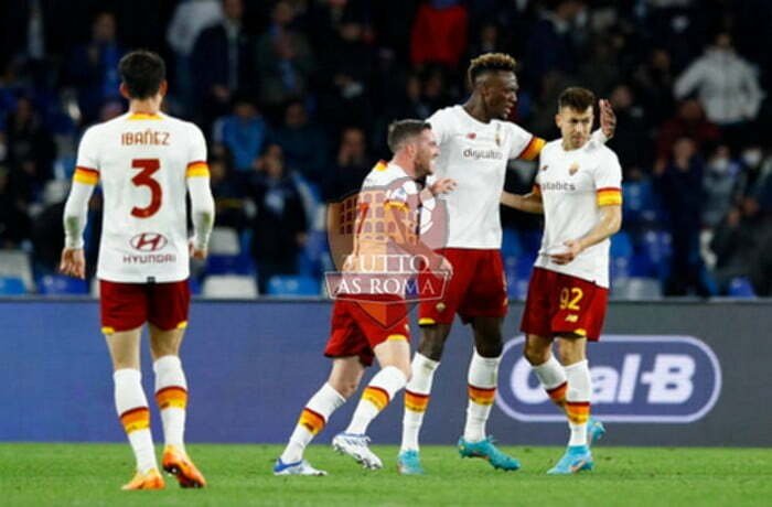 El Shaarawy Esulta gol Napoli-Roma 3 18042022