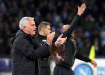 Mourinho e Spalletti Panchine Napoli-Roma 18042022