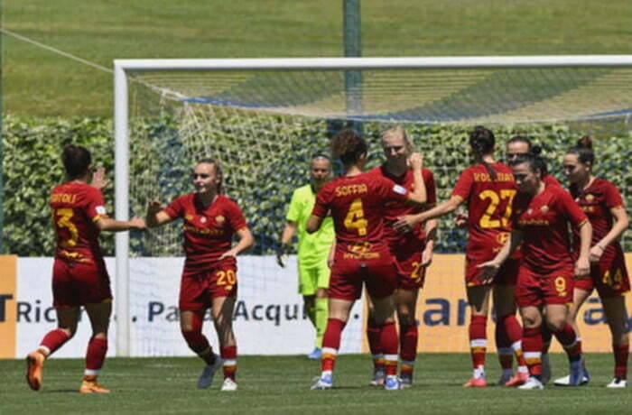 Roma Femminile Mijatovic Esulta gol Lazio-Roma 14052022