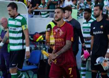 Pellegrini Entrata in campo Sporting-Roma 19072022