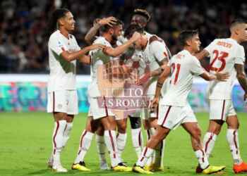 Cristante Esulta gol Salernitana-Roma 14082022