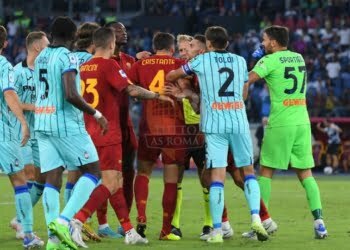 Cristante Discute arbitro Roma-Atalanta 18092022