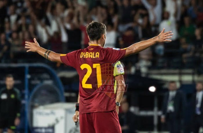 Dybala Esulta gol Empoli-Roma 12092022