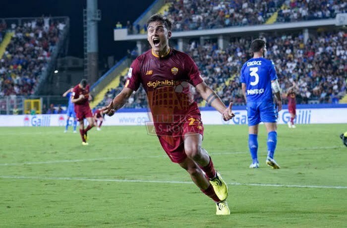 Dybala Esulta gol Empoli-Roma 3 12092022