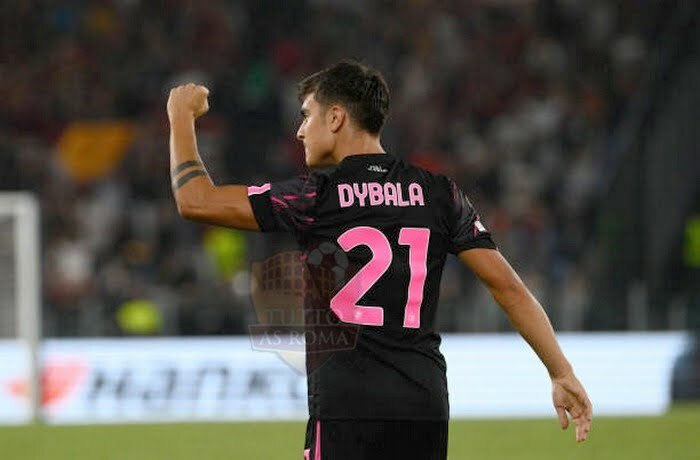 Dybala Esulta gol Roma-Helsinki 3 15092022