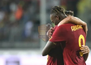 Dybala e Abraham Esultano gol Empoli-Roma 12092022