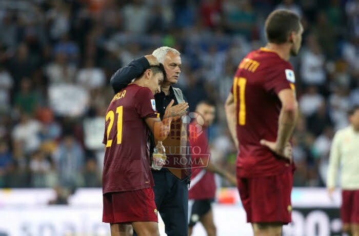 Mourinho e Dybala Delusi Udinese-Roma 04092022
