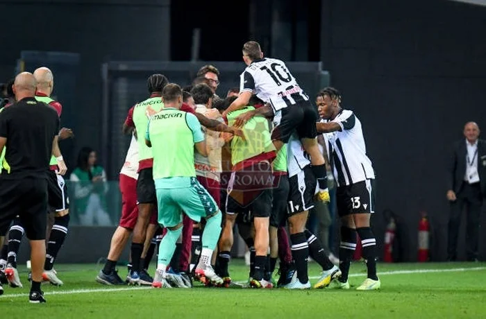 Udinese Esultanza gol Udinese-Roma 04092022