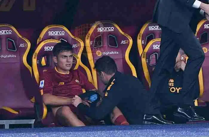 Dybala Infortunio dramma panchina Roma-Lecce 09102022