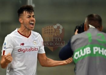 El Shaarawy Esulta gol Verona-Roma 31102022