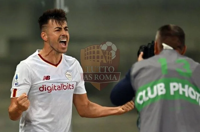 El Shaarawy Esulta gol Verona-Roma 31102022