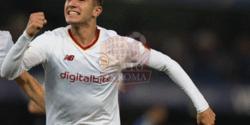Volpato Esulta gol Verona-Roma 2 31102022