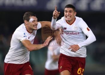 Volpato Esulta gol Verona-Roma 4 31102022