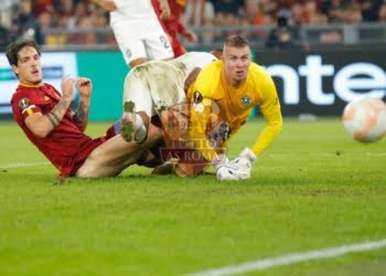 Zaniolo Gol Roma-Ludogorets 03112022