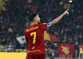 Pellegrini Esulta gol Roma-Bologna 04012023