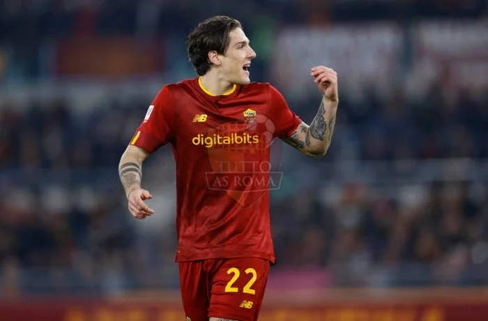 Zaniolo Impreca all'arbitro Roma-Genoa 12012023