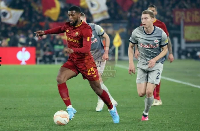 Wijnaldum Azione Roma-Salisburgo 23022023