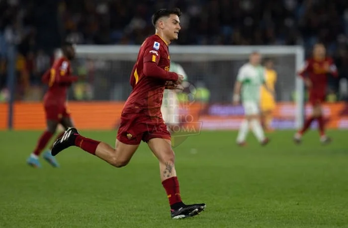 Dybala Esulta gol Roma-Sassuolo 12032023