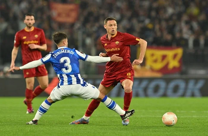 Matic Azione con Cristante Roma-Real Sociedad 09032023