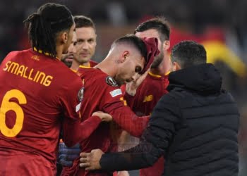 Pellegrini Infortunio Roma-Real Sociedad 09032023