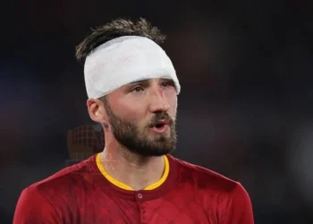 Cristante Fasciatura in testa Roma-Udinese 15042023