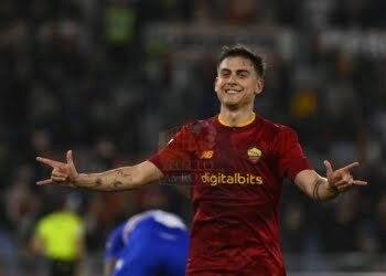 Dybala Esulta gol Roma-Sampdoria 02042023