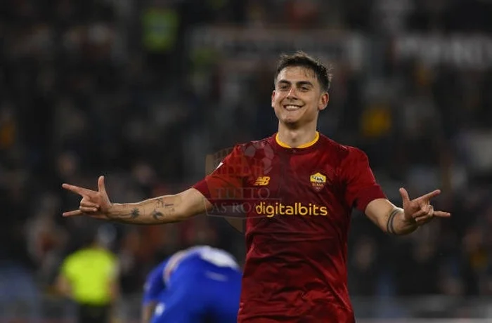 Dybala Esulta gol Roma-Sampdoria 02042023