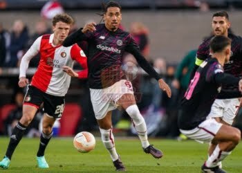 Smalling Azione Feyenoord-Roma 13042023