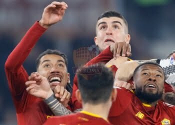 Smalling e Wijnaldum Primo piano Roma-Juventus 05032023