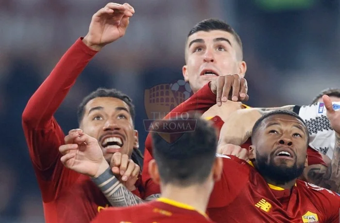 Smalling e Wijnaldum Primo piano Roma-Juventus 05032023