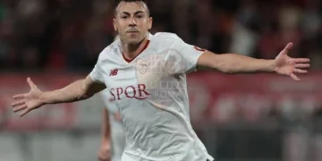 El Shaarawy Esulta gol Monza-Roma 03052023