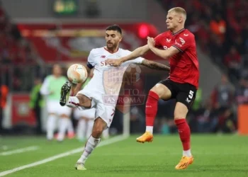 Pellegrini Azione Bayer Leverkusen-Roma 18052023