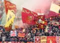 Tifosi romanisti a Bologna 14052023