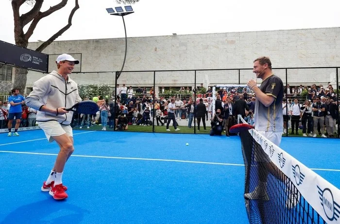 Totti e Sinner Centrale del Tennis